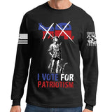 Vote for Patriotism Long Sleeve T-shirt Style001