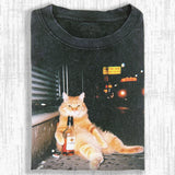 WACKY CAT TEE Style003