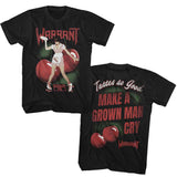 Warrant - Tastes So Good - American Classics - Solid Black Adult Short Sleeve T-Shirt
