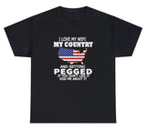 AAA I Love My Wife My Country And Getting Pegged T Shirt