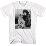 Whitney Houston - Black & White Brick Wall Sit - Short Sleeve - Adult - T-Shirt