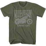 Willie Nelson - Midnight Rider - American Classics Adult Short Sleeve T-Shirt