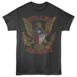 Willie Nelson - Luck Texas Eagle - American Classics - Smoke Adult Short Sleeve T-Shirt
