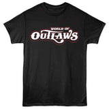 World Of Outlaws - Logo - American Classics - Black Adult Short Sleeve T-Shirt