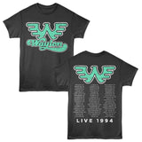 Waylon Jennings - Live 1994 - American Classics - 2-Sided Print Smoke Adult Short Sleeve T-Shirt