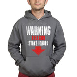 Unisex Warning Loaded Gun Hoodie Style001