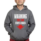 Unisex Warning Loaded Gun Hoodie