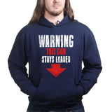 Unisex Warning Loaded Gun Hoodie Style001