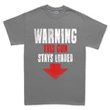 Men's Warning Loaded Gun T-shirt Style001