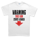 Men's Warning Loaded Gun T-shirt