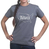 We the People Map Ladies T-shirt Style001