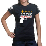 We Wish You A Merry Pew Pew Ladies T-shirt Style001