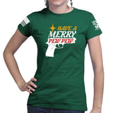 We Wish You A Merry Pew Pew Ladies T-shirt Style001