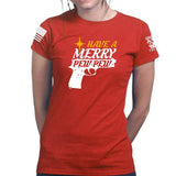We Wish You A Merry Pew Pew Ladies T-shirt Style001