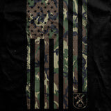 BDU Camo Flag T-Shirt Style001