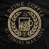 I Drink Coffee Black T-shirt Style001