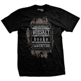 Books, Whiskey and Ammunition T-Shirt Style001
