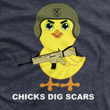 Chicks Dig Scars T-shirt Style001