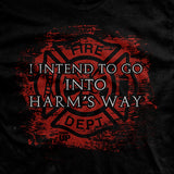 Firefighters Into Harm's Way T-Shirt Style001