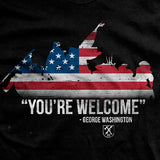 George Washington You're Welcome T-Shirt Style001