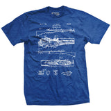 M1 Garand Blueprint T-Shirt Style001