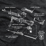 M240 Diagram T-Shirt Style001