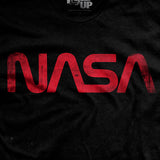 The NASA "Worm" - Black - T-Shirt - Wholesale