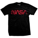 The NASA "Worm" - Black - T-Shirt - Wholesale