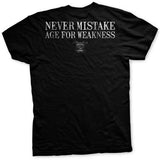 Old Man's Club Age for Weakness T-Shirt