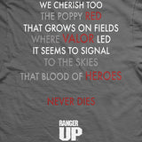 Paratrooper Poppy Field Memorial T-Shirt Style001