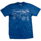 Members Only Thompson Gun Blueprint T-Shirt Style001