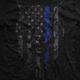 Thin Blue Line T-Shirt Style001