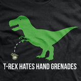 T-Rex Hates Hand Grenades T-Shirt Style001