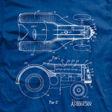Tractor Blueprint T-Shirt Style001