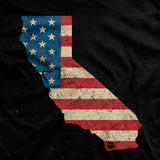 U.S Flag - California T-Shirt Style001