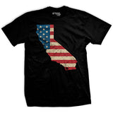 U.S Flag - California T-Shirt Style001