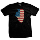 U.S Flag - Illinois T-Shirt Style001