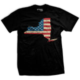 U.S Flag - New York T-Shirt Style001