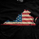 U.S Flag - Virginia T-Shirt Style001
