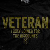 Veteran For The Discounts T-Shirt Style001