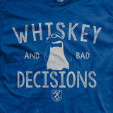 Whiskey & Bad Decisions - Summer Blue - T-Shirt Style001