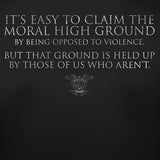 Moral High Ground Flag T-Shirt Style001