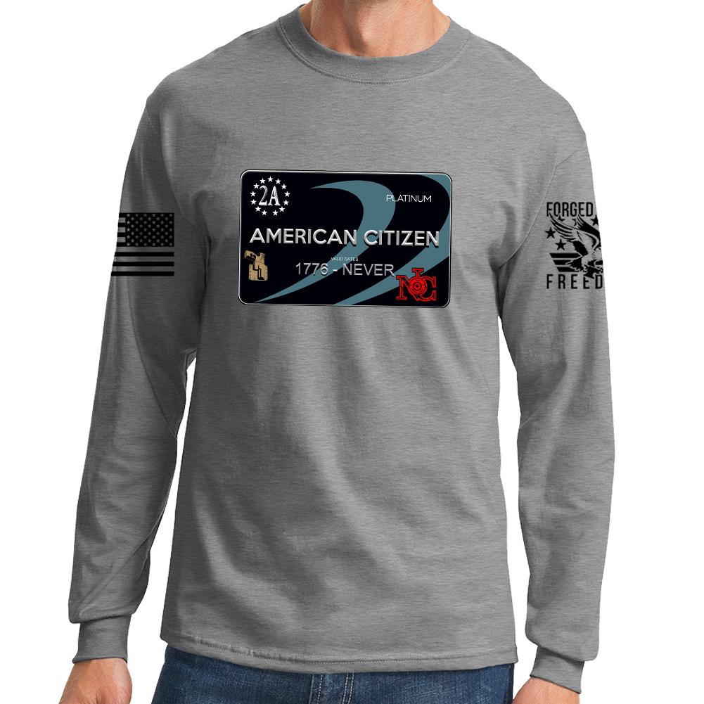 Freedom Card Long Sleeve T-shirt Style001