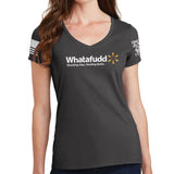 Ladies Whatafudd V-Neck T-shirt Style001