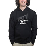 Will Work For Ammo Hoodie Style001