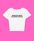 World's Best Talking Stage Baby Tee