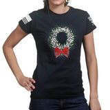 Gun Wreath Ladies T-shirt Style001