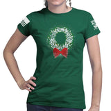 Gun Wreath Ladies T-shirt Style001
