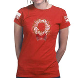 Gun Wreath Ladies T-shirt