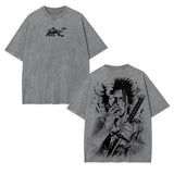 YAMI SUKEHIRO X BLACK BULLS BLACK CLOVER ANIME INSPIRED VINTAGE TEE-[DS]